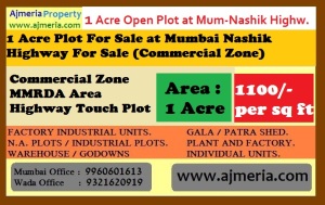 1 acre plot for sale at mumbai nashik highway near bhiwandi by ajmeria