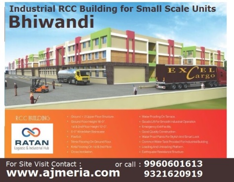 Industrial RCC Gala, Industrial Units for small scale factory in Bhiwandi, Ratan Industrial Warehousing Hub